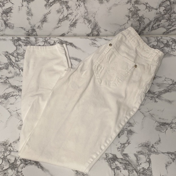 New Direction Weekend Women White Pants Size 8 - Picture 5 of 16